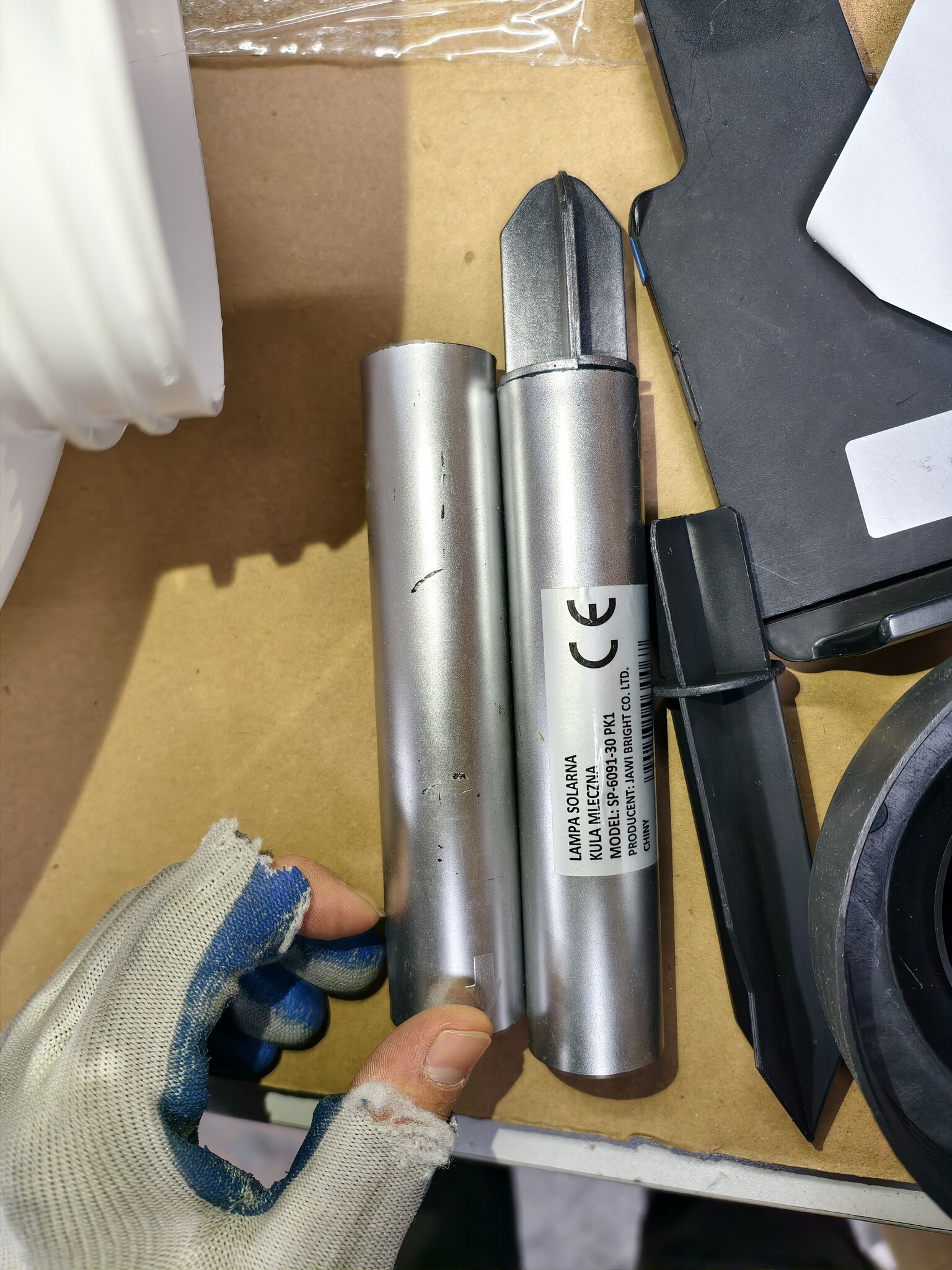 Solar Tuinverlichting Bol 30x63cm - Koel Wit (57% Korting)