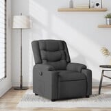 vidaXL Fauteuil verstelbaar stof donkergrijs | 41% Korting