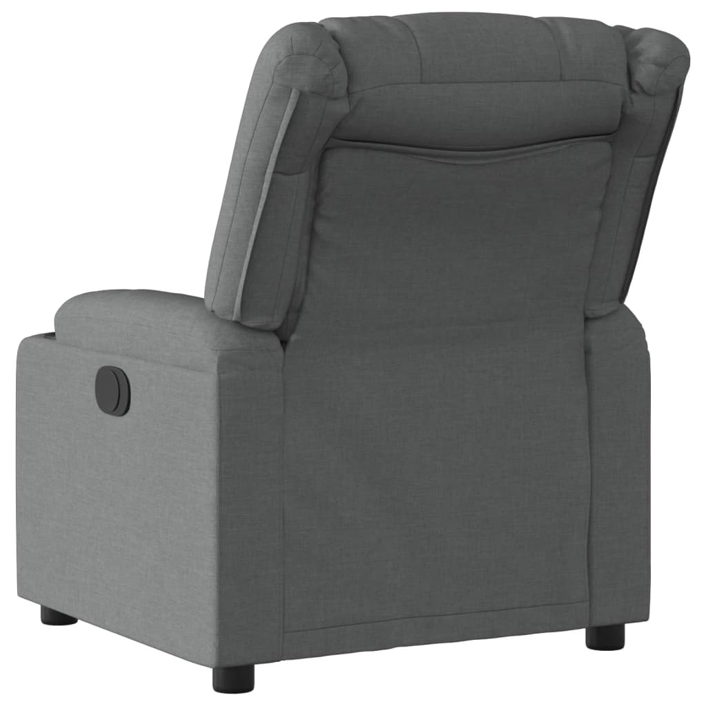 vidaXL Fauteuil verstelbaar stof donkergrijs | 41% Korting
