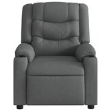 vidaXL Fauteuil verstelbaar stof donkergrijs | 41% Korting