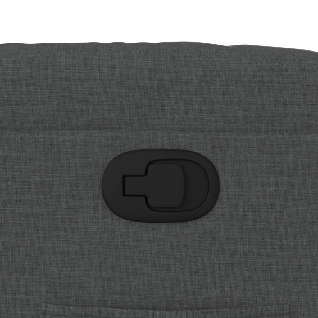 vidaXL Fauteuil verstelbaar stof donkergrijs | 41% Korting