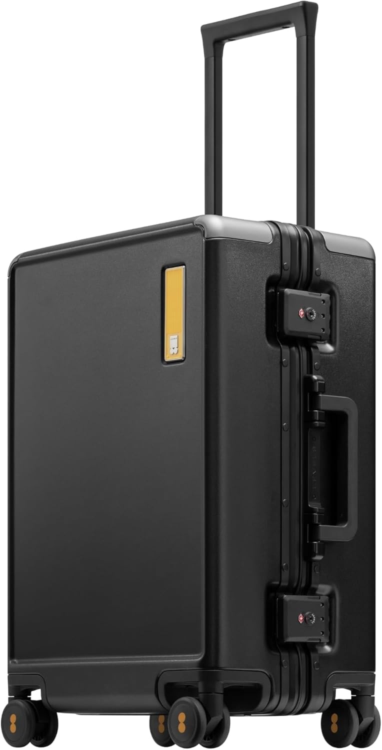 LEVEL8 Zipperless Koffer 24" Zwart - 29% Korting!