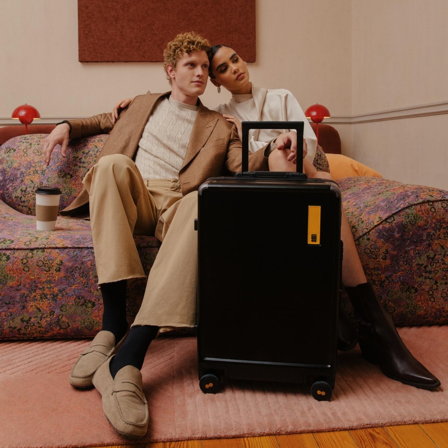 LEVEL8 Zipperless Koffer 24" Zwart - 29% Korting!