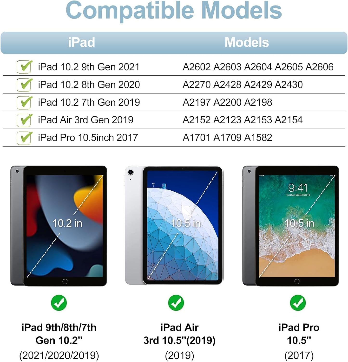 JADEMALL iPad Toetsenbord Hoes 10.2" - 31% Korting