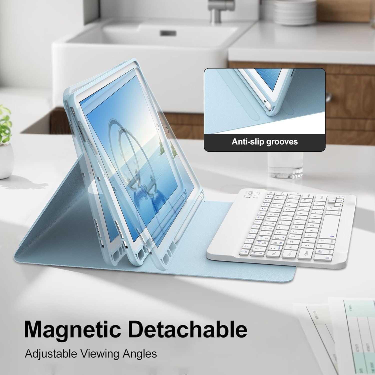 JADEMALL iPad Toetsenbord Hoes 10.2" - 31% Korting