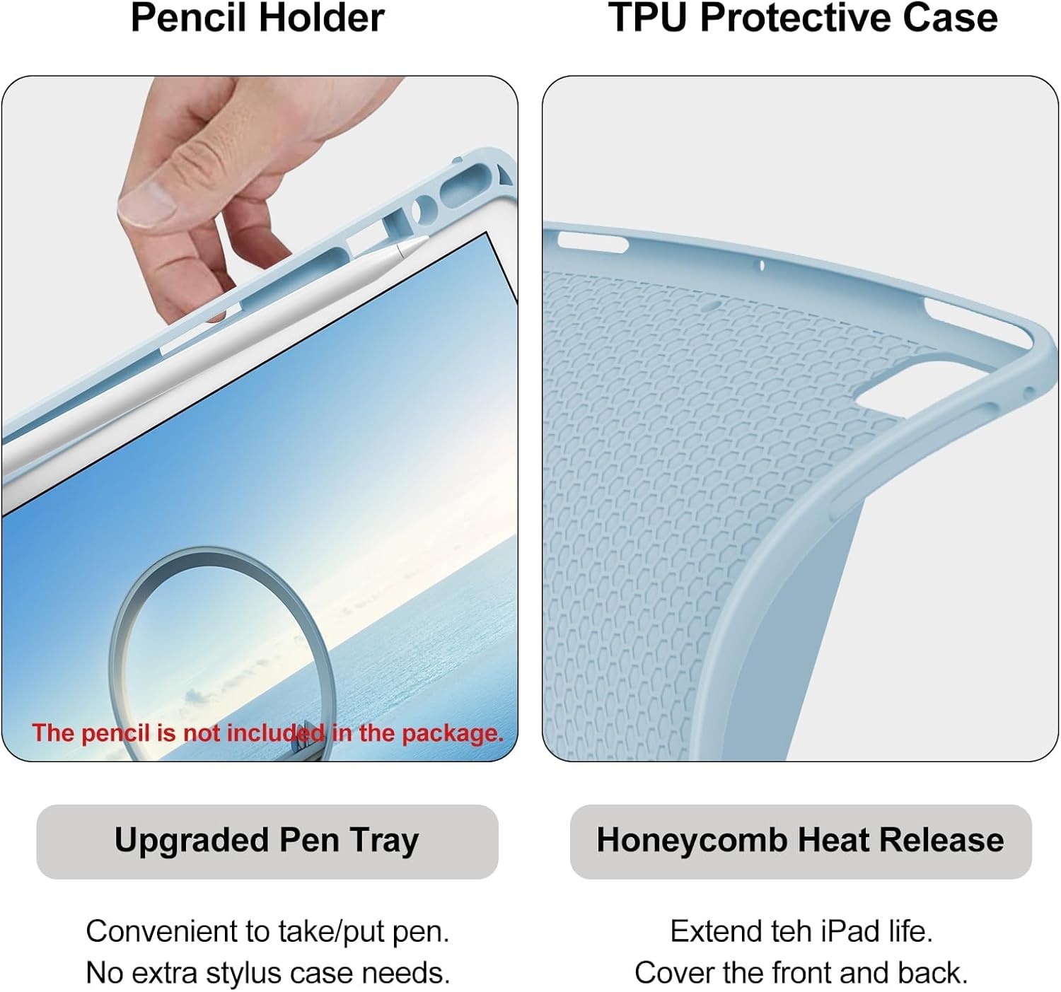 JADEMALL iPad Toetsenbord Hoes 10.2" - 31% Korting