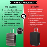 Aerolite Handbagage Koffer 55x40x20cm (uitbreidbaar) - 26% Korting