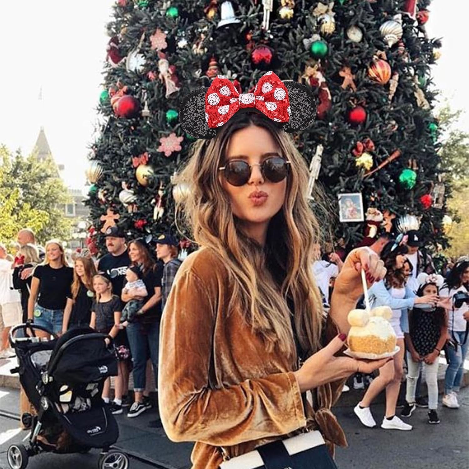 DRESHOW Muis Oren Hoofdbanden - 2 stuks met Glitter Strik - 20% Korting!