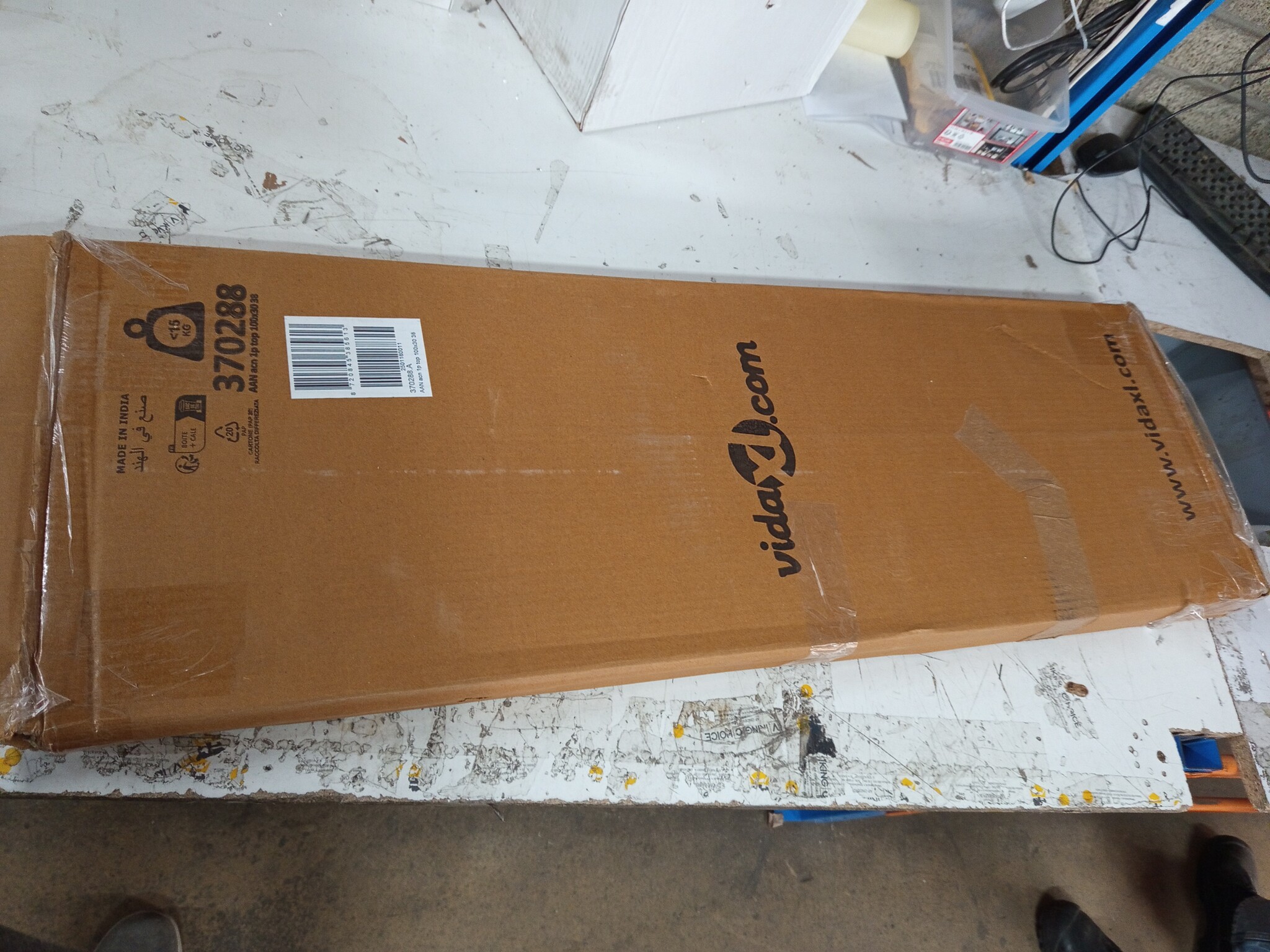 vidaXL Wandschap Acaciahout 100x30cm - Natuurlijke Rand - 52% Korting!