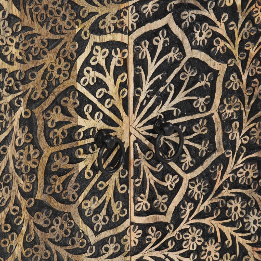 vidaXL Bijzetkast 60x33x75 cm massief mangohout