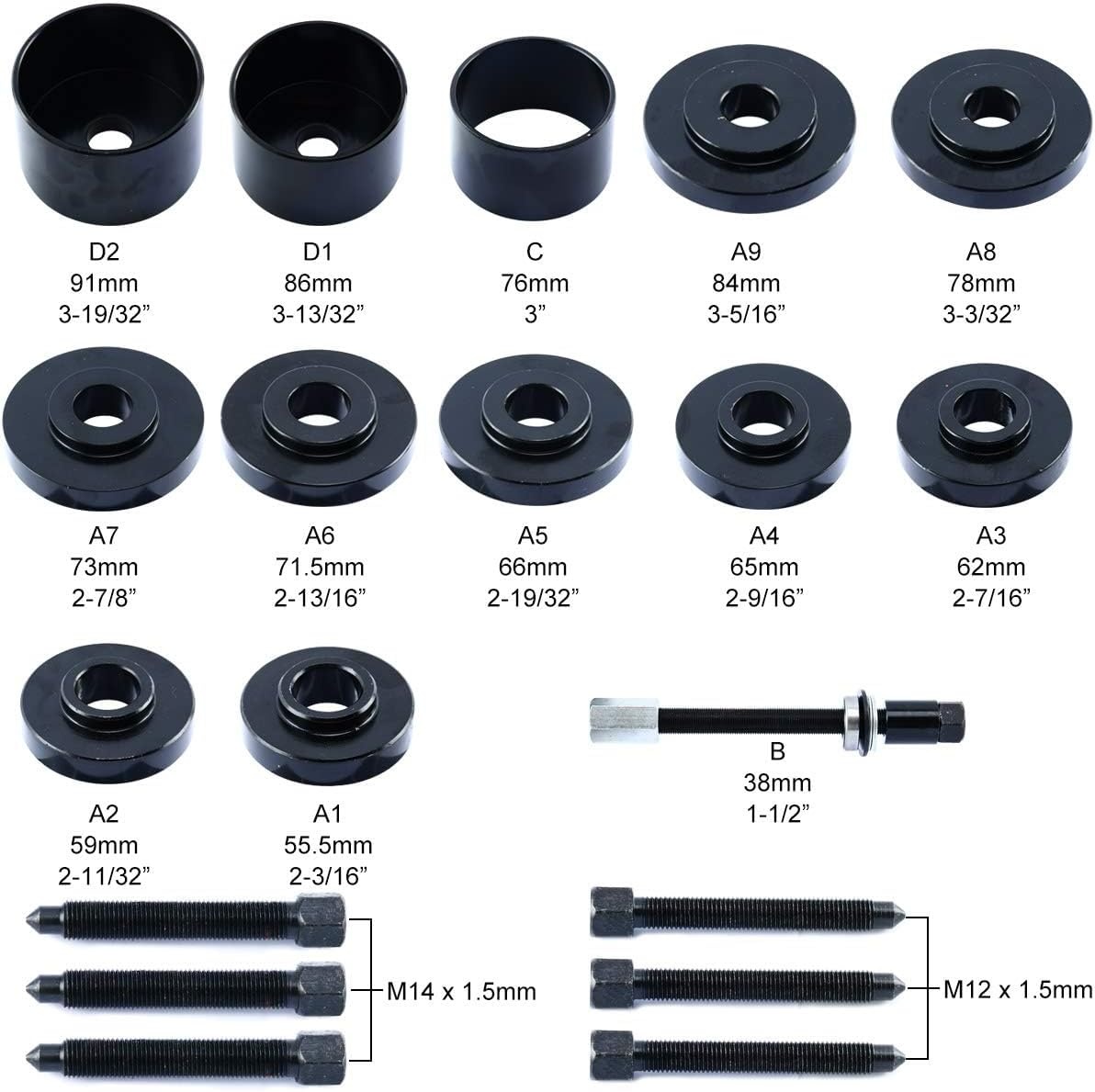 FreeTec 19-delige wiellagergereedschap set - 27% korting