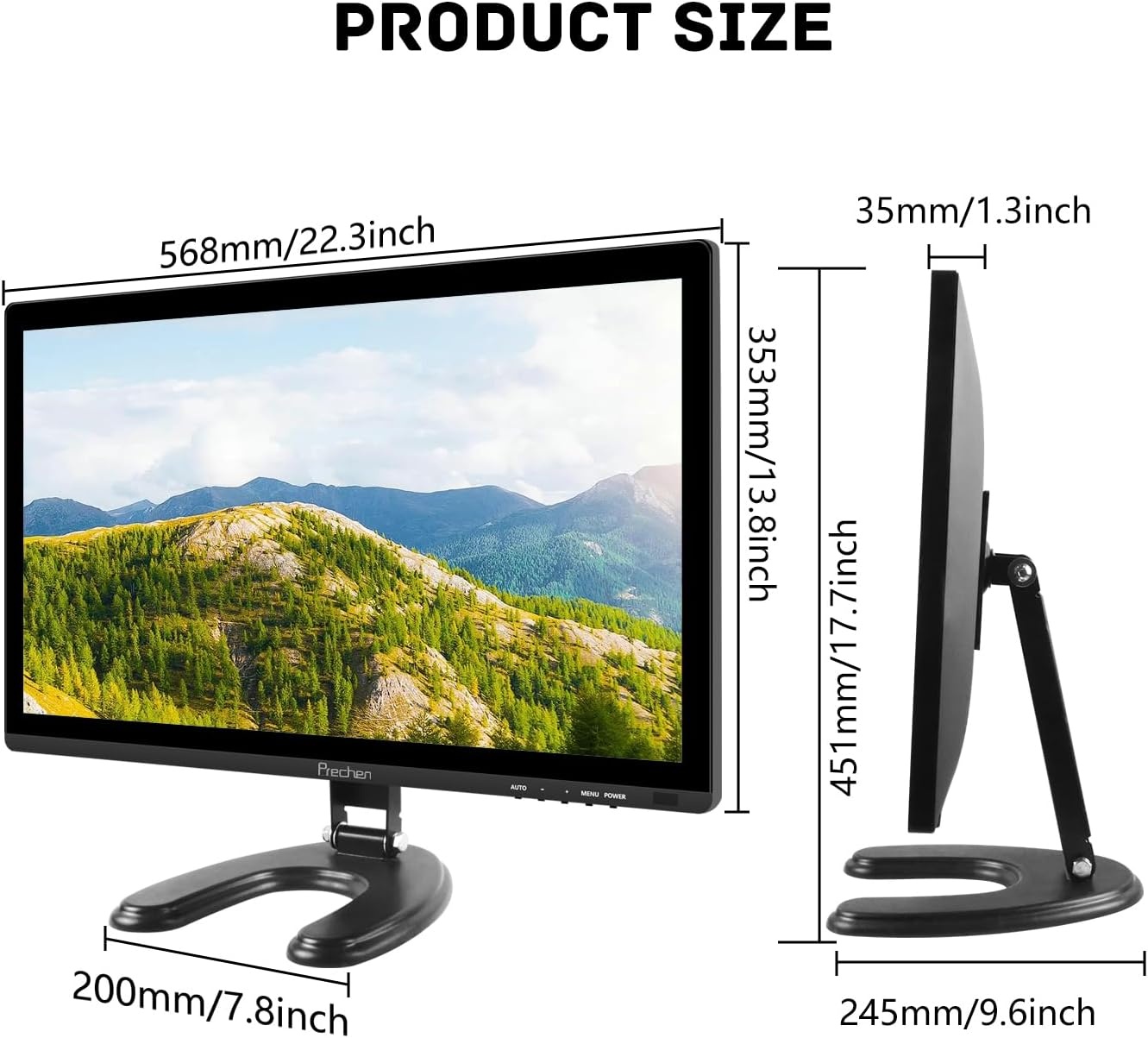 Prechen 24" FHD Touchscreen Monitor - 29% Korting!