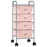 vidaXL Opbergtrolley Roze - 37% Korting