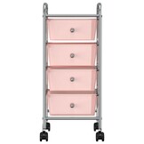 vidaXL Opbergtrolley Roze - 37% Korting