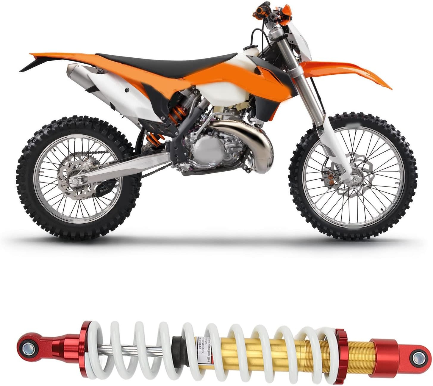 Motorfiets Schokdemper 450mm - 28% Korting | Universeel Verstelbaar