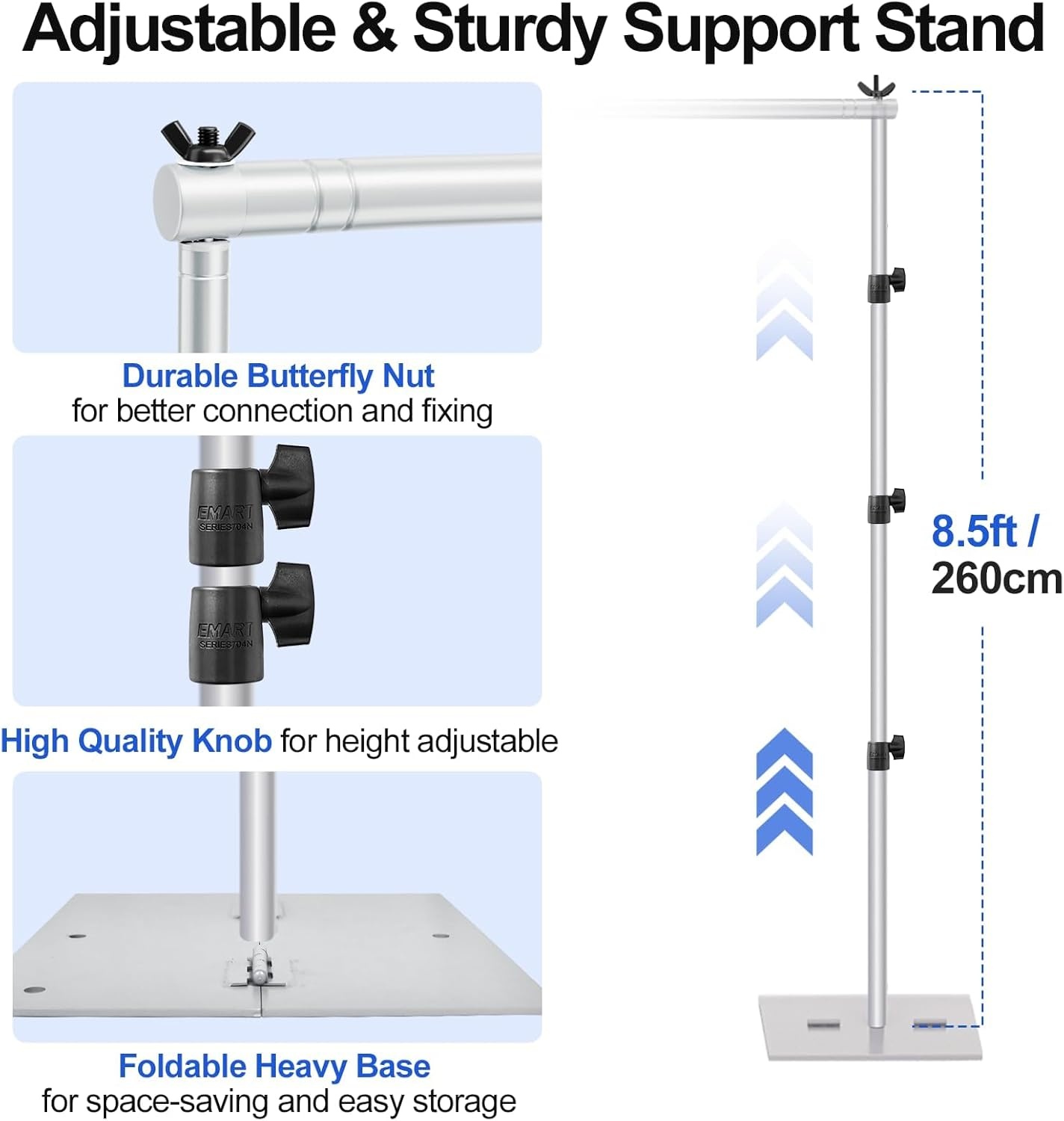 EMART Achtergrondstandaard 9x10ft - 33% Korting!