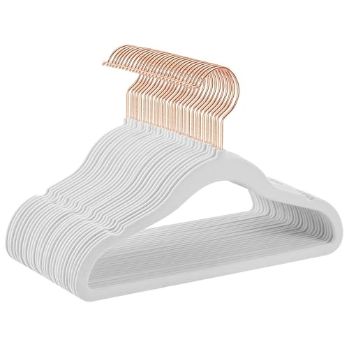 Kinder Kleerhangers Antislip - 56% Korting - Wit, 30cm