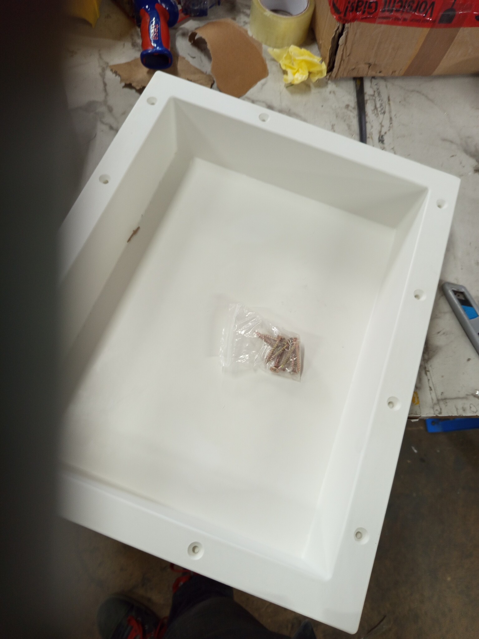 vidaXL Douchenis Matwit 41x51x10 cm - 52% Korting