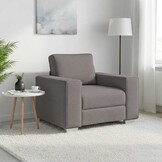 VidaXL Taupe Stoffen Bank met Kussen - 65% Korting