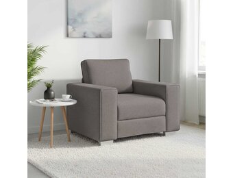 VidaXL Taupe Stoffen Bank met Kussen - 65% Korting
