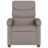 vidaXL Fauteuil verstelbaar stof taupe
