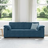 vidaXL 3-zitsbank Blauw Fluweel - 41% Korting!