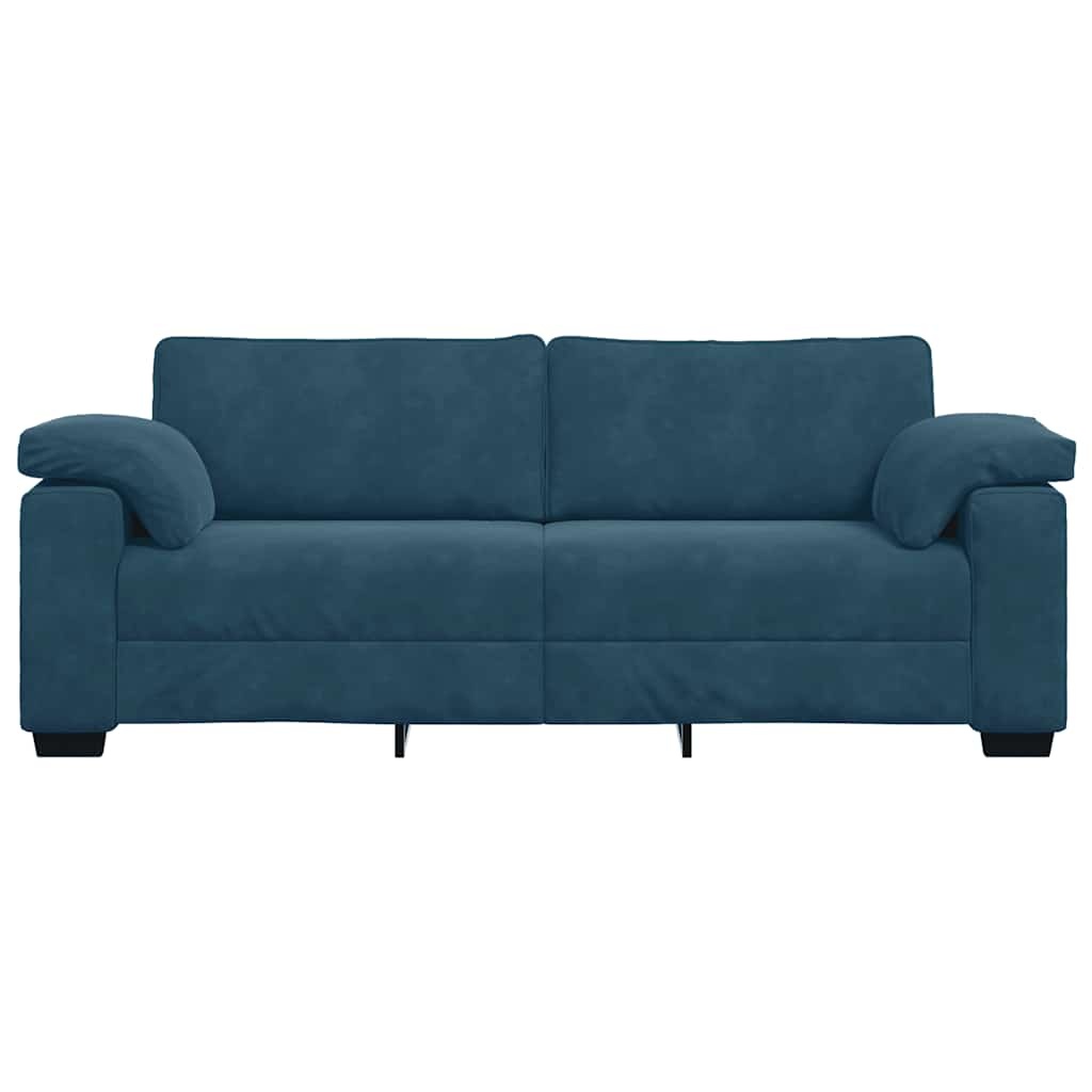 vidaXL 3-zitsbank Blauw Fluweel - 41% Korting!
