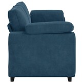 vidaXL 3-zitsbank Blauw Fluweel - 41% Korting!