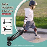 besrey Children's Roller, the Safe Tricycle with PU LED Luminous Wheels, Foldable, Height-Adjustable, Light Load up to 50 kg, for Little Boys and Girls