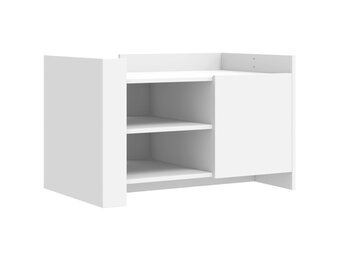 vidaXL Salontafel 80x50x50 cm bewerkt hout wit