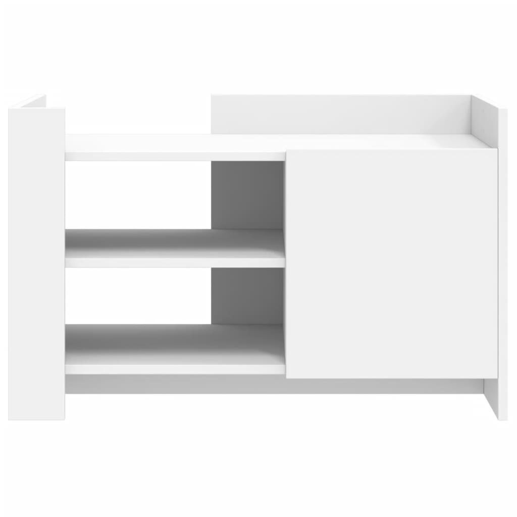 vidaXL Salontafel 80x50x50 cm bewerkt hout wit