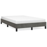 vidaXL Bedframe zonder matras 120x200 cm fluweel donkergrijs