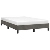 vidaXL Bedframe zonder matras 120x200 cm fluweel donkergrijs