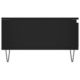 vidaXL Salontafel 90x60x35 cm bewerkt hout zwart