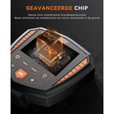 SUNPOW Metaaldetector, professionele set, IP68 waterdichte spoel, identificeert 9 soorten metalen, hoge nauwkeurigheid, 25 cm detectiediepte, 5 modi, sterke anti-interferentie, geschikt voor