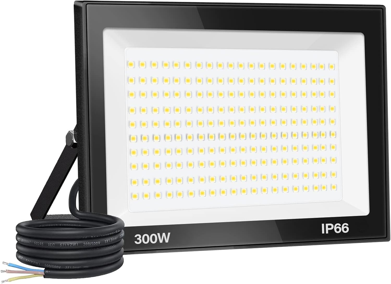 Led-spot, 300 W, voor buiten, 30.000 lm, IP66, waterdicht, voor buiten, super helder, buitenverlichting, koud wit (6000 K), veiligheid, ledspot voor stadions, fabrieken, parkeerplaats,