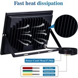 Led-spot, 300 W, voor buiten, 30.000 lm, IP66, waterdicht, voor buiten, super helder, buitenverlichting, koud wit (6000 K), veiligheid, ledspot voor stadions, fabrieken, parkeerplaats,