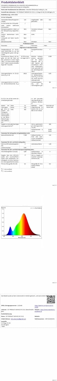 Led-spot, 300 W, voor buiten, 30.000 lm, IP66, waterdicht, voor buiten, super helder, buitenverlichting, koud wit (6000 K), veiligheid, ledspot voor stadions, fabrieken, parkeerplaats,