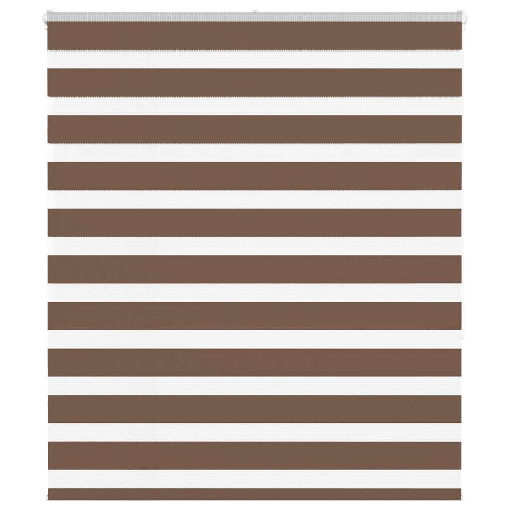 vidaXL Zebra Rolgordijn Bruin - 125x150 cm - Nu met 29% Korting!