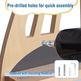 Todeco Magnetisch rek voor Tonie Box en Tonies, tot 20-25 Tonies, wandrek voor muziekdoos voor kinderen, bus, grijs