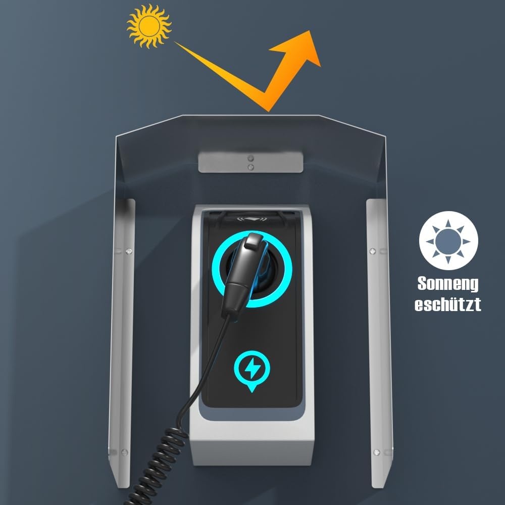 Artudatech Wallbox Weather Protection, Socket Rain Cover Suitable for EV Charge Holder Cover Mailbox Doorbell Protection 55 cm x 45 cm x 25 cm