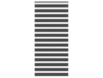 VidaXL Zebra Rolgordijn 95x230 cm - Zwart | 30% Korting!