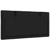 vidaXL Hoofdbordkussen 100 cm stof zwart