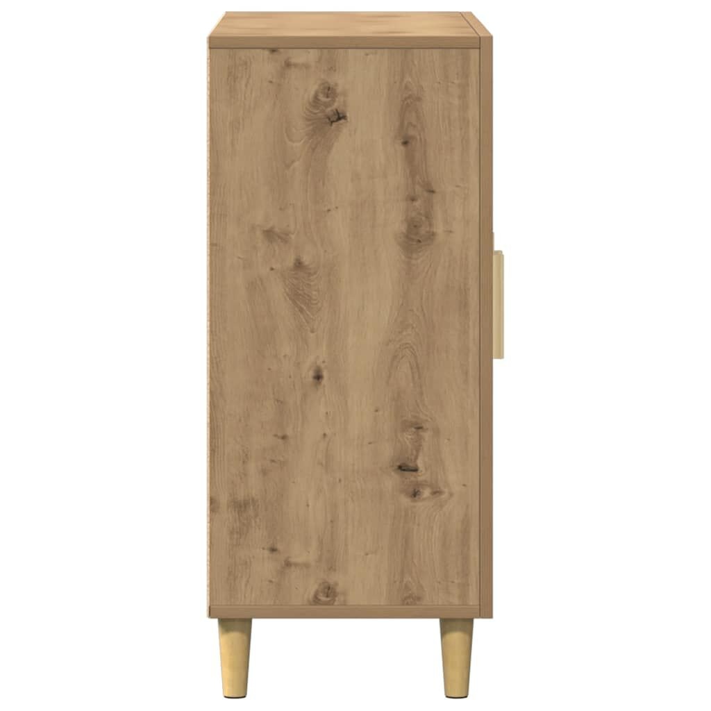 vidaXL Dressoir 90x34x80 cm bewerkt hout artisanaal eikenkleur