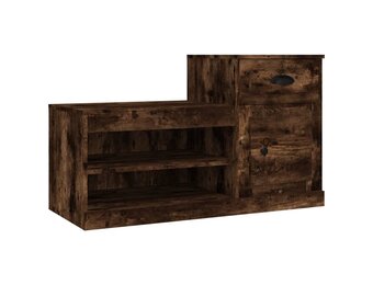 vidaXL Schoenenkast gerookt eiken - 100x42x60cm - 33% korting!