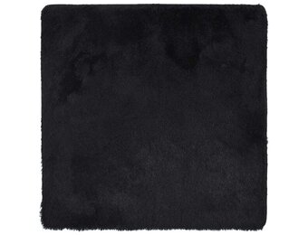 vidaXL NAVARRA Hoogpolig Vloerkleed Zwart 160x160cm - 30% Korting!