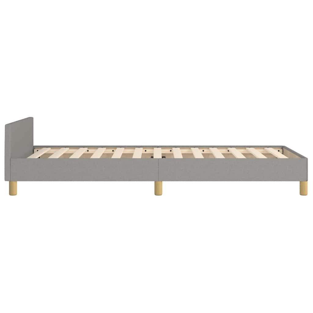 vidaXL Bedframe 100x200cm Stof Lichtgrijs - Nu 39% Korting!