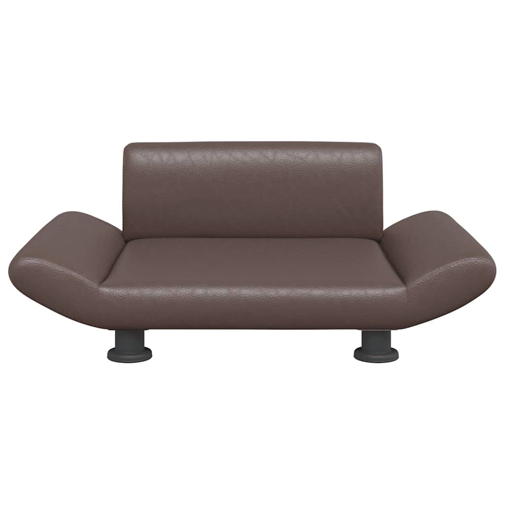 vidaXL Hondenmand 70x45x28 cm kunstleer bruin