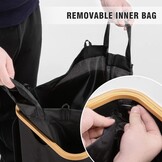 YOUDENOVA Wasmand Bamboe Zwart (85L) - 20% Korting!