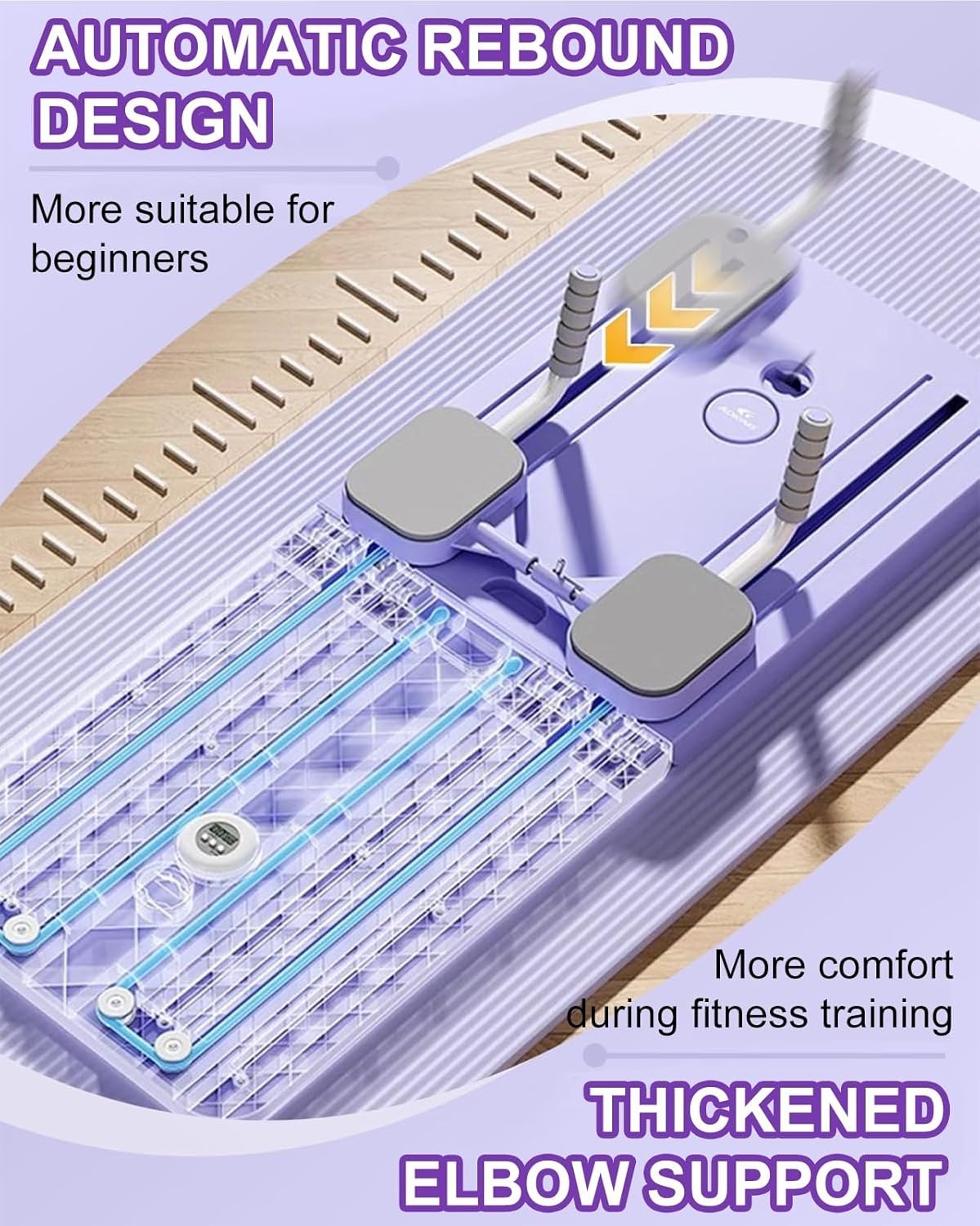 Pilates Reformer Set - Ab Roller met Automatische Rebound & Timer (28% Korting!)